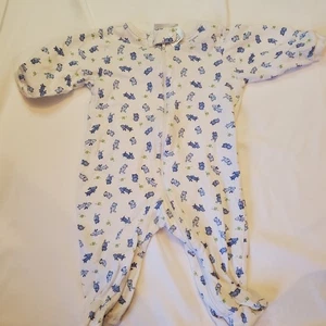 Pigiama Just One You Carter's blu cucciolo cane bambino pigiama cerniera piedi pigiama 3-6M - Foto 1 di 5