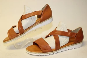 Spring Step Womens 10 10.5 41 Brown Leather Slingback Sandals Spain Made Shoes - Picture 1 of 24