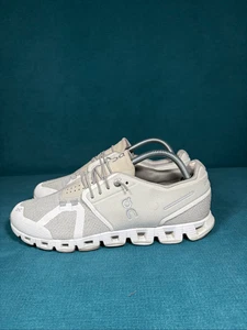 On Cloud Womens Cloud 5 White Running Shoes Size 10 Mesh Low Top - Picture 1 of 9