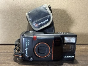 Chinon Handyzoom 5001 - 35mm Film Zoom Point & Shoot Camera with Case - Picture 1 of 10