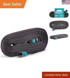 25 Fuß schwarzer flacher Weeperschlauch für effiziente Bewässerung in Gemüsegärten - Bild 1 von 10