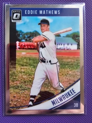 2018 Panini Optic - Eddie Mathews - Image 1 of 2