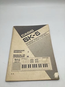 Users Operating Owner's Manual for the Casio SK-5 Sampling Mini Sampler Keyboard - Picture 1 of 3