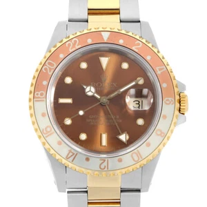 ROLEX GMT Master II 16713 Brown All tritium single buckle 3 row oyster brace... - Picture 1 of 9