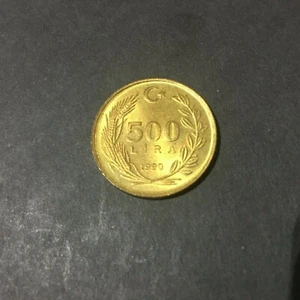 TURKEY 500 LIRA 1990 KM # 989 AU-UNC. - Picture 1 of 2