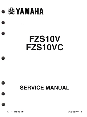 Genuine Yamaha Factory Dealer Service Repair Manual FZ-1 FZS10 FZS 1000 2006 06 - Image 1 of 2