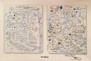 EMINEM LOSE YOURSELF LYRIC SHEETS CANVAS PRINT ** SIGNED ** PROOF (Ed of 5) NEW - Picture 1 of 4