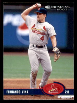 2003 Donruss  #392 Fernando Vina St. Louis Cardinals - Image 1 of 2
