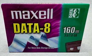 New Cartouche de données MAXELL DATA-8 160m Original Neuf 3.5/7.0GB - Photo 1/2