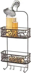 iDesign Vine Metal Wire Hanging Shower Caddy, Extra Wide Space for Shampoo, - Picture 1 of 6