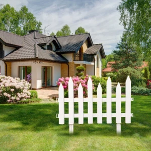 Garden Plastic Fence Outdoor Lawn Edging Border Panel Edge Fencing Yard Decor - Picture 1 of 13