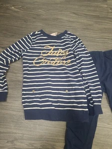 Juicy Couture Girls Set Outfit Gold Trim Size 6x Exc - Picture 1 of 2