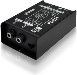 Caja de audio de inyección directa Pyle Premium - Unidad DI pasiva eliminador de zumbido con - Imagen 1 de 7