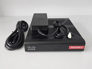 Cisco ASA5506-K9 ASA 5506-X with FirePOWER, 8GE, COMPLETE with AC Power Adapter - Bild 1 von 3