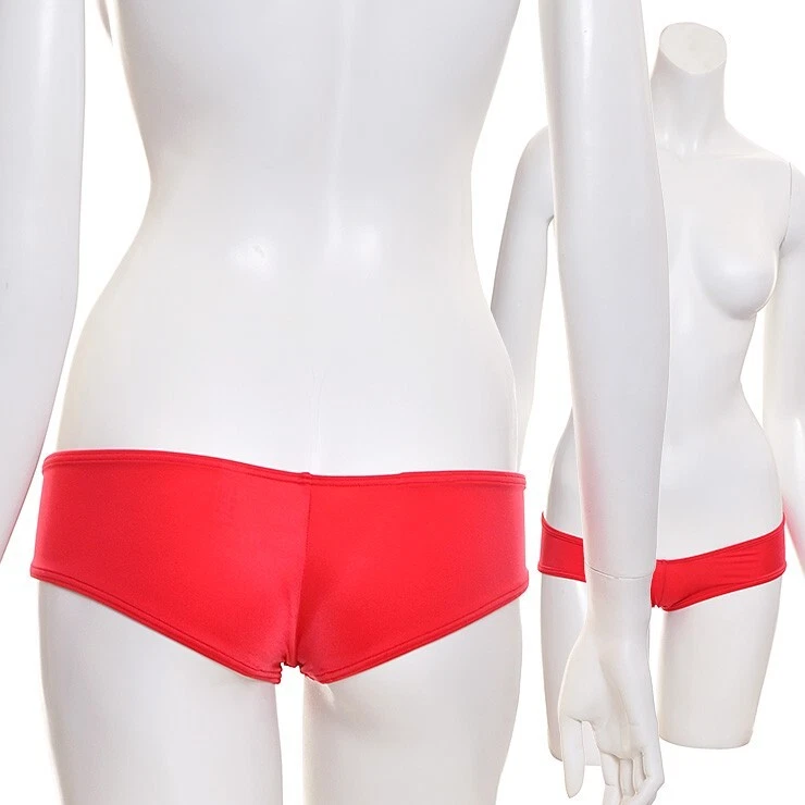 Pantalones cortos de cuña de tiro bajo Hip-huggers bragas de microfibra suave hechos en Japón L862 Foto 1 de 1