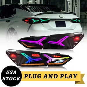 RGB Tail Lights for 2018-2024 Toyota Camry Rear Lamp Assembly Start Up Animation - Bild 1 von 9