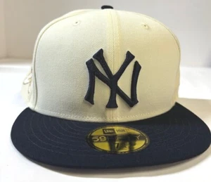 New York Yankees MLB Retro All Star Game 1960 Patch NE Fitted Hat~Cream - Picture 1 of 6