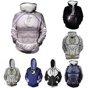 2022 Moon Knight 3D Sudaderas con capucha Juegos con disfraces Superhéroe Sudaderas Chaqueta Abrigo Disfraces - Imagen 1 de 26