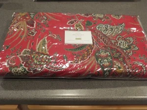 RARE 6PC Pottery Barn Adela Velvet Print Patterned Queen Duvet w Shams Christmas - Picture 1 of 4