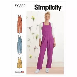 Salopette/salopette da cucire Simplicity SEWING PATTERN S9382 Misses' 6-14 o 16-24 - Foto 1 di 11