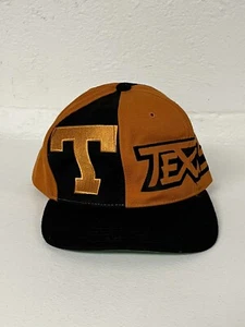 Gorra de sombrero Texas Longhorns aguja americana 100 % lana vintage - Imagen 1 de 3