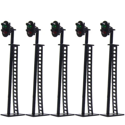 5 StückStück Modell Ampeln LED Signal Spur H0 1:87 Lichtsignal 80mm 12V - Bild 1 von 4