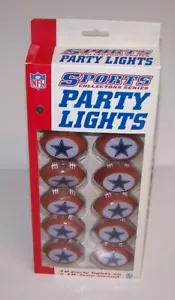 Dallas Cowboys NFL Football Sports Collectors Series Party Lights filo 10' - Foto 1 di 3