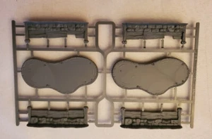 Warmachine Scatter Terrain Sprue, 4 Walls and 2 Shallow Water Hazards - Picture 1 of 3
