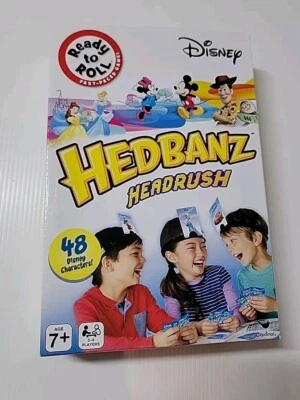 JUEGO HEDBANZ HEADRUSH DISNEY Edad 7 hasta 2-4 jugadores Juego de ritmo rápido 48 cartas Nuevo Foto 1 de 4
