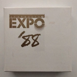 World Expo 88 Australia Post Official Coaster Set of 6 Corked Back Memorabilia - Imagen 1 de 11