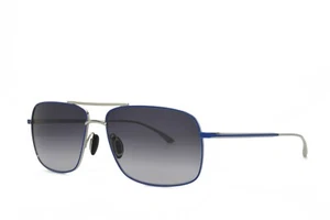 MASUNAGA 9004 #22 59-15-140 TITANIUM SILVER BLUE New Aviator Sunglasses - Picture 1 of 5