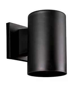 Progress Lighting P5712-31 Cylinder 1-Light 7 in Black Wall Lantern Sconce - Picture 1 of 6