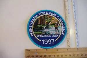 ~NESHANNOCK CREEK~PENNSYLVANIA FISH & BOAT COMMISSION 1997~PATCH - Foto 1 di 2