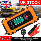Car Battery Charger 12V -6A Fast Charger Automatic Smart Pulse Repair AGM/GEL UK