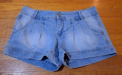 Polo Mujer Jean Pantalones Cortos Denim 13/14 Azul Elastizado Corto Lavado Ligero Foto 1 de 4