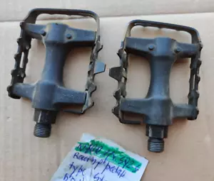 PEDALES VINTAGE MODELO CARRERAS PLÁSTICO DURO Y ACERO PEDALI BICI VINTAGE - Imagen 1 de 14