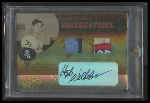 2005 Absolute Marks of Fame Prime Hoyt Wilhelm Auto PATCH /10 Logo SSP Rare - Picture 1 of 2