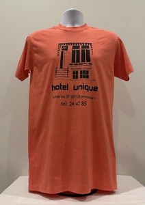 Hotel Unique 1980s Amsterdam, T Shirt, gay vintage - Picture 1 of 2
