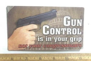 Gun Control is in Your Grip Magnet - Picture 1 of 4