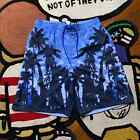 Nike All Over Print Water Swim Shorts Size XL Blue