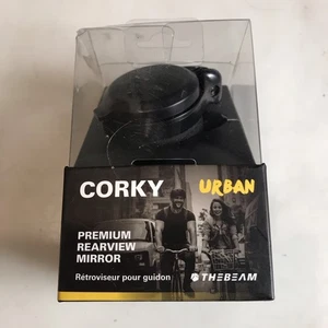 - CORKY DROP Bike Mirror - Folding Rear-view Handlebar Mirror - Convex Lens w... - Picture 1 of 3