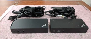 2x Lenovo ThinkPad USB-C Dock Docking Station DK1633 Type 40A9 w/PA | C413 - Picture 1 of 10