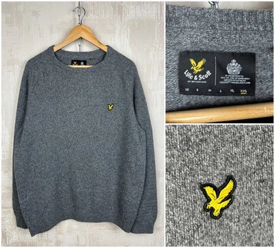 Мужской свитер Lyle & Scott с круглым вырезом из шерстяной смеси размер XL - XXL - Изображение 1 из 4