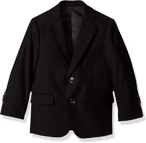 Isaac Mizrahi Boys' Solid Slim Fit Sport Blazer, Black Size 16 - Picture 1 of 4