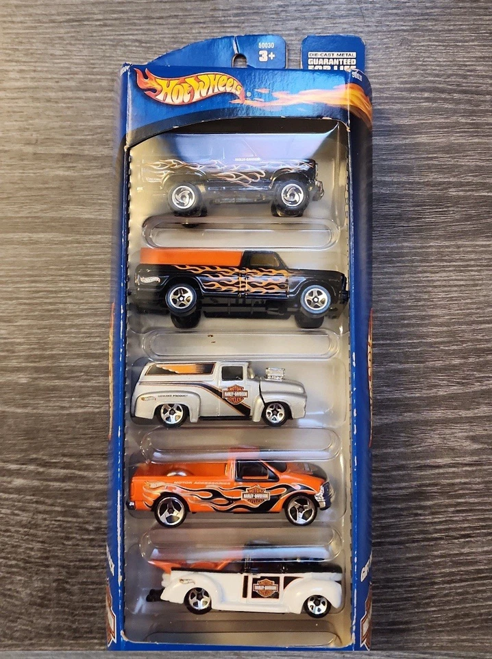 Hot Wheels Harley Davidson paquete de regalo de 5 camiones de metal fundido a presión 2000 Foto 1 de 1