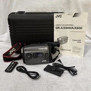 JVC GR-AX800 Compact VHS Video Camcorder W/ Hard Case Untested No Battery - Picture 1 of 9
