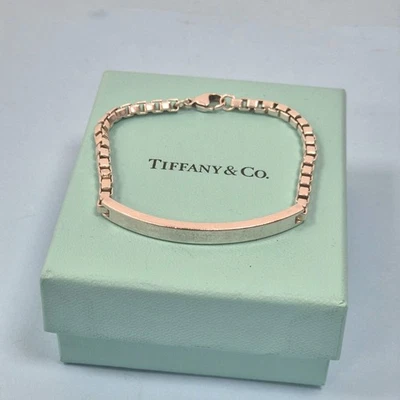 Tiffany & Co. Identity ID Venetian Link Sterling Silver Bracelet Size 8" - Image 1 of 4