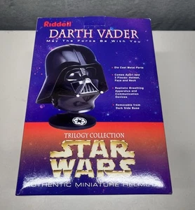 STAR WARS Trilogy Collection Authentic DARTH VADER Mini Helmet - Riddell - - Picture 1 of 7