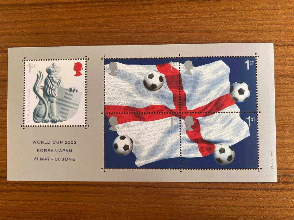 GB Great Britain Stamps - 2002 WORLD CUP FOOTBALL CHAMPIONSHIP  Mint MS2292 - Изображение 1 из 1