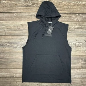 Under Armour Men's Heavyweight Terry Sleeveless Hoodie Sweatshirt LARGE NWT - Picture 1 of 7